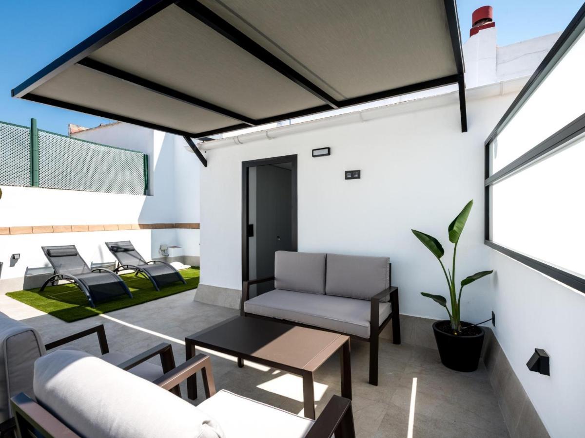 Pj Terraza Privada Banera Exterior Junto Catedral Apartman Sevilla Kültér fotó